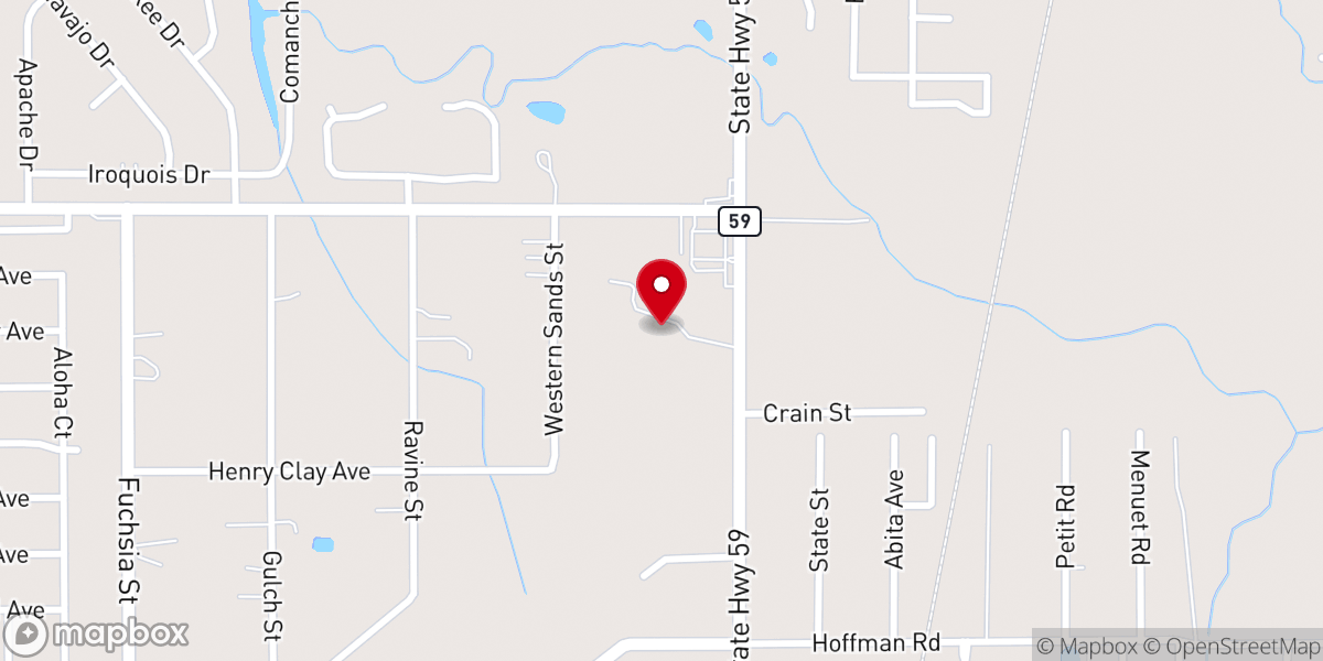 Map showing location of Stranco Solid Waste Management and Dumpster Rentals