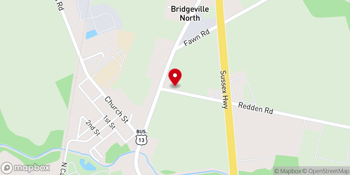Map showing location of The Life Center Church