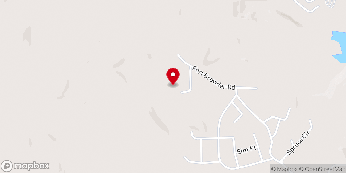 Map showing location of New Harvest Worship Center