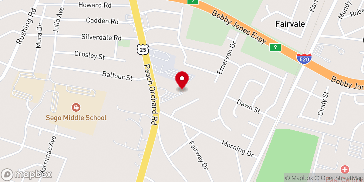Map showing location of The Dorcas Project Inc