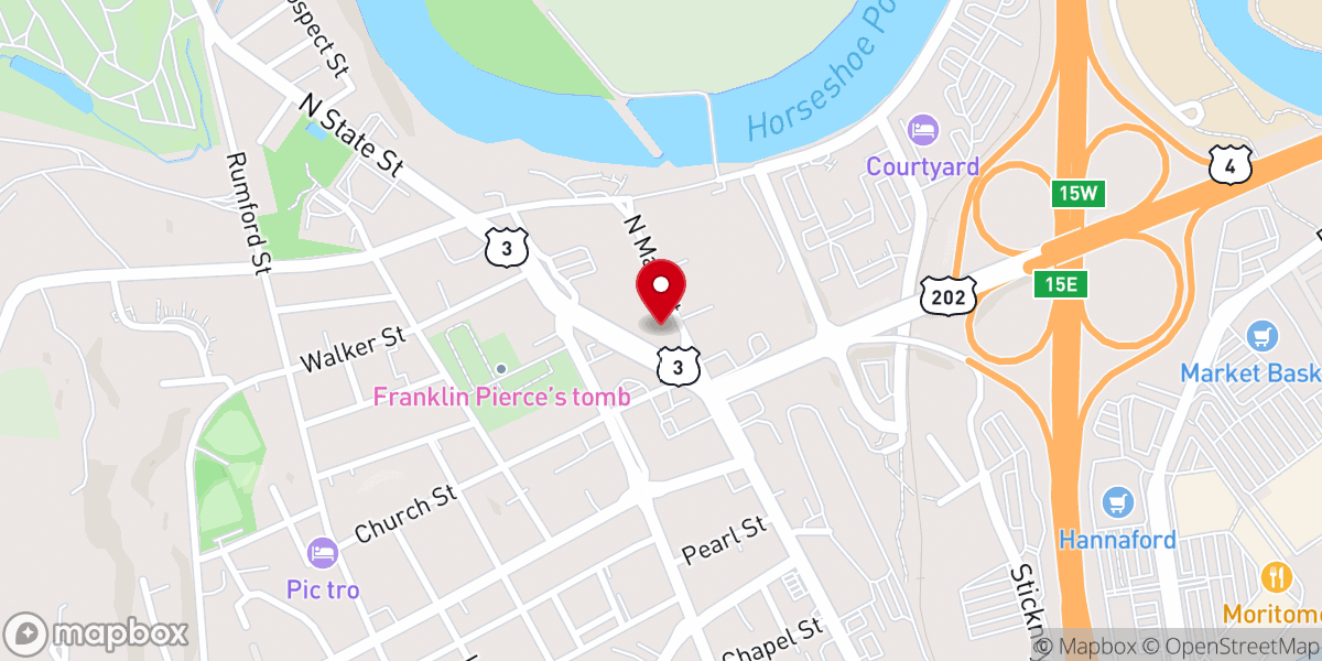 Map showing location of Concordia Lutheran Church