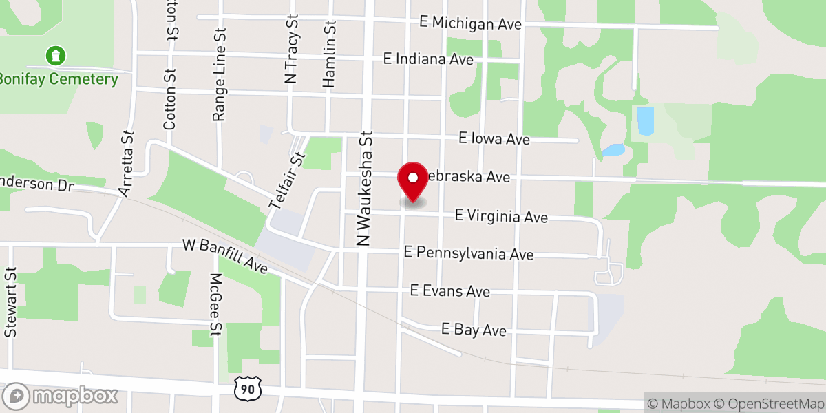 Map showing location of First United Methodist Church