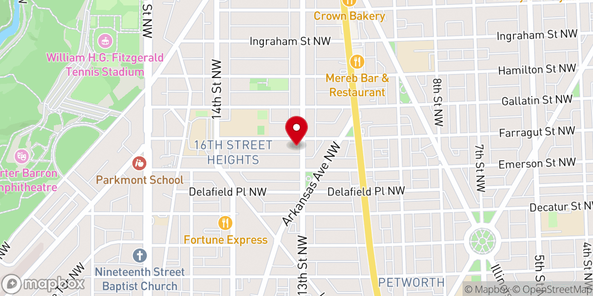 Map showing location of Maranatha Gospel Hall