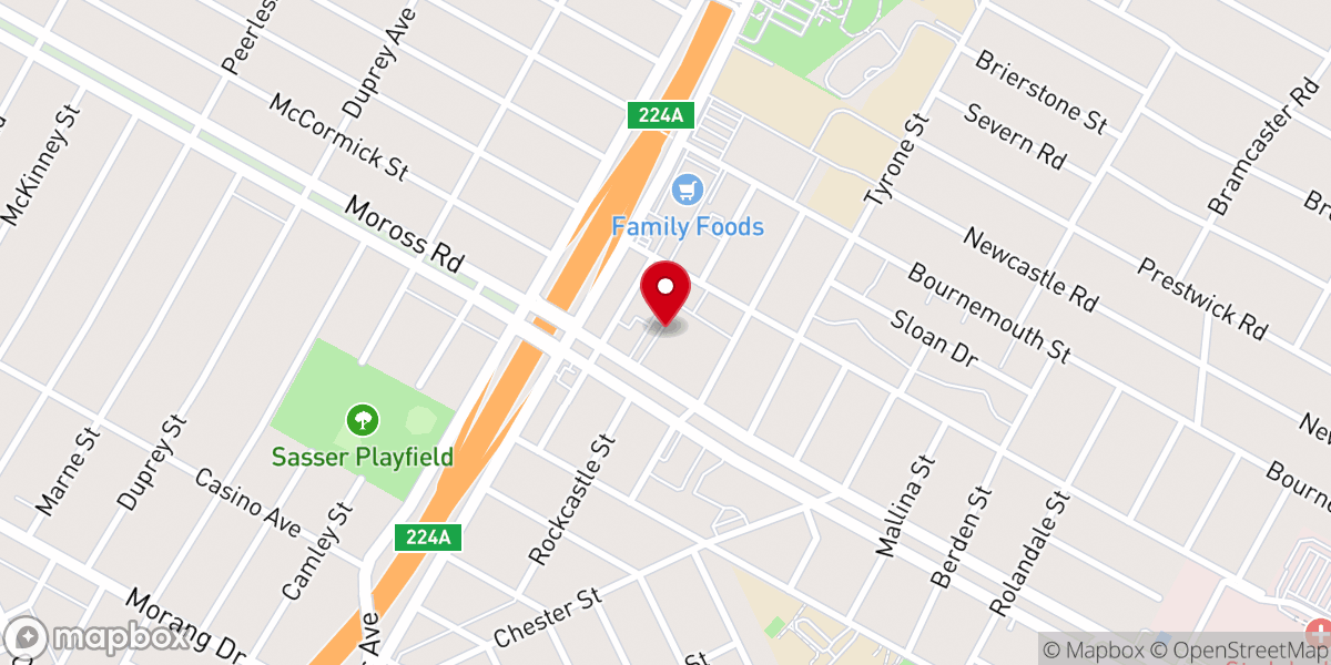 Map showing location of Grace Community Church