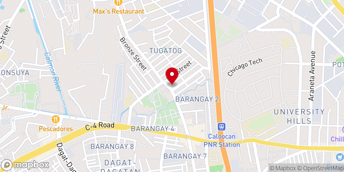 Map showing location of Sacred Heart of Jesus Parish Church