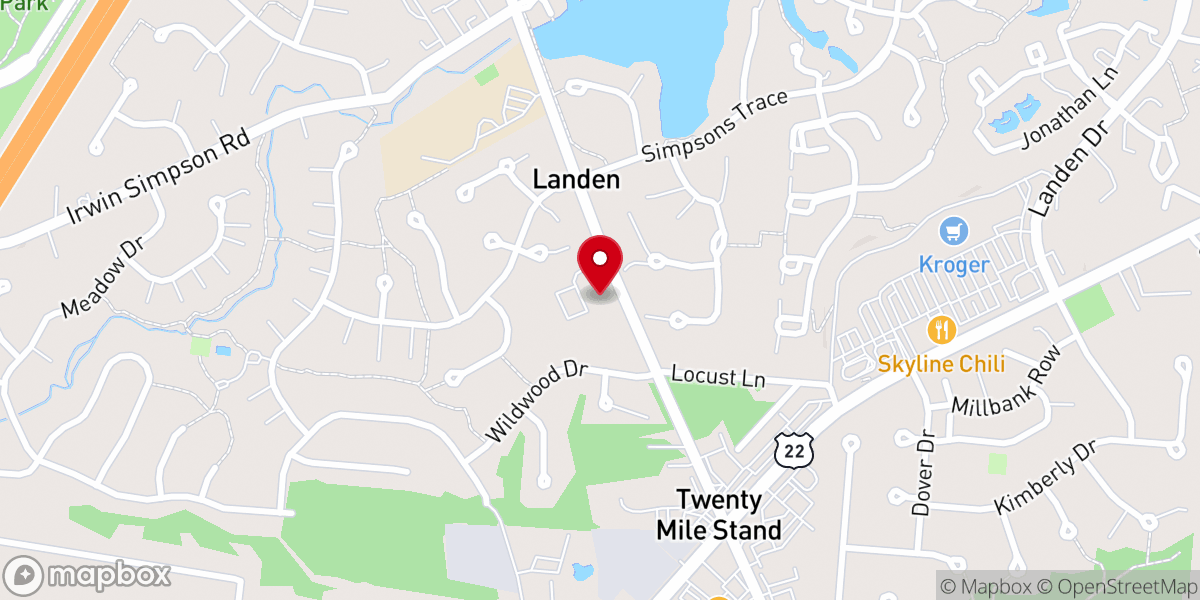 Map showing location of Lakeview United Church-Christ