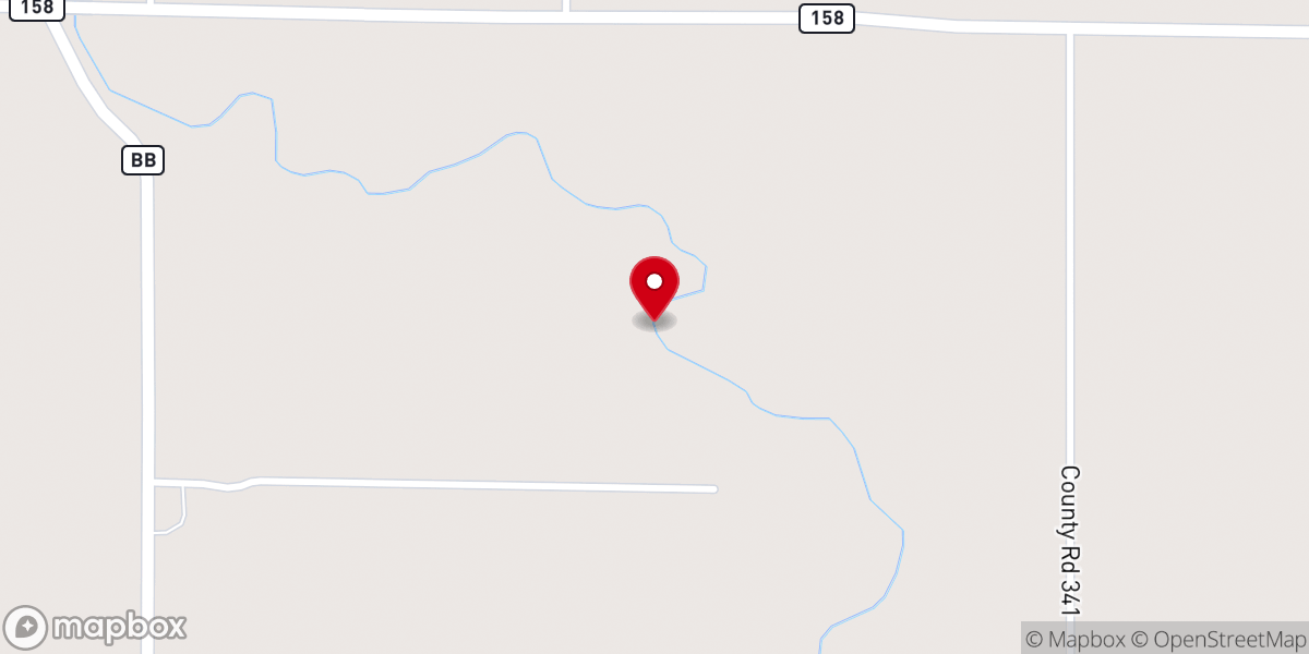 Map showing location of Cane Creek Church