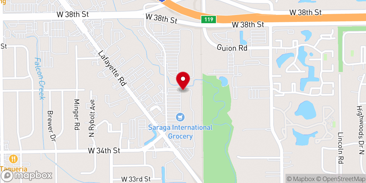 Map showing location of Iglesia Cristiana Assemblies of God