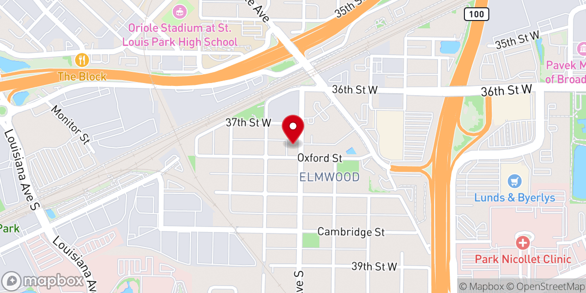 Map showing location of Union Congregational United Church of Christ