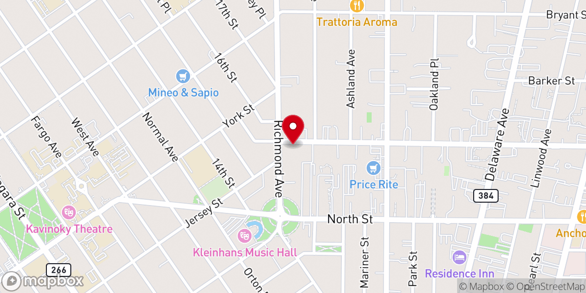 Map showing location of Iglesia Pentecostes Uncion y Fuego