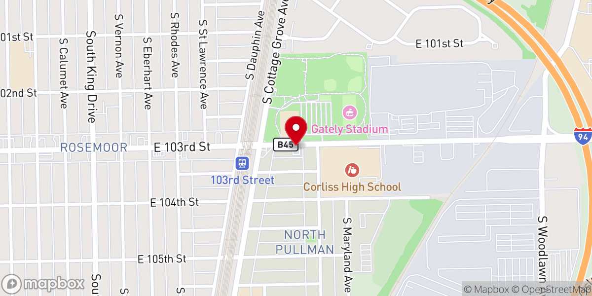 Map showing location of Christ Strengthens Church