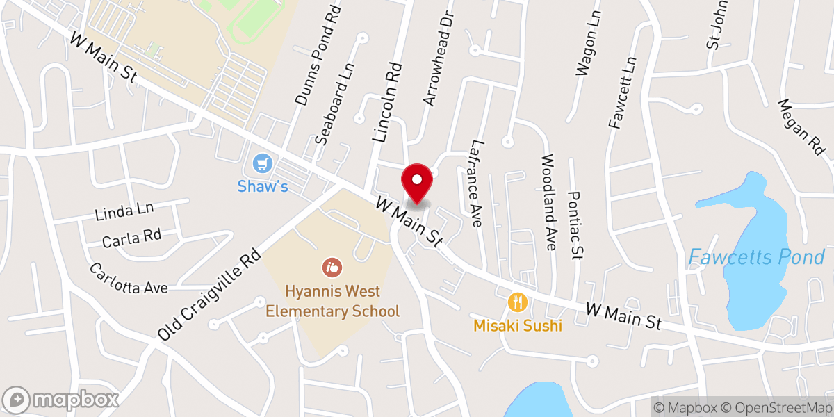 Map showing location of Faith Church Fairmount