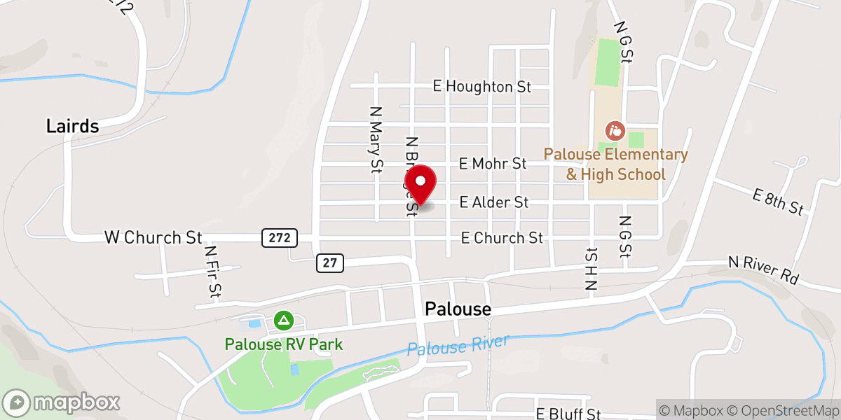Map showing location of Holy Trinity Episcopal Church