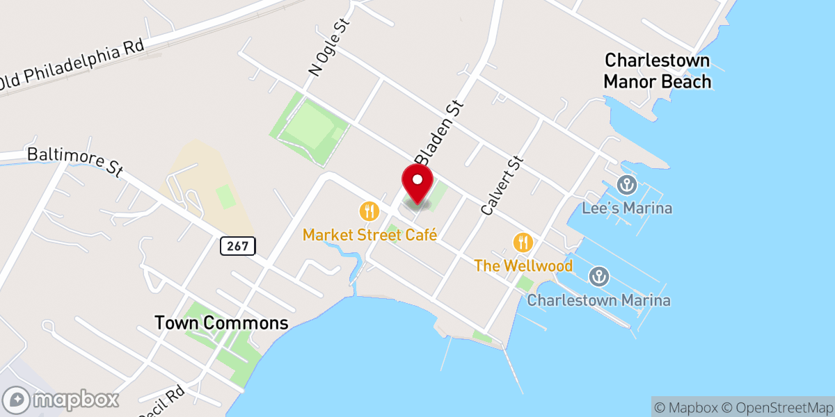 Map showing location of St. John's umc