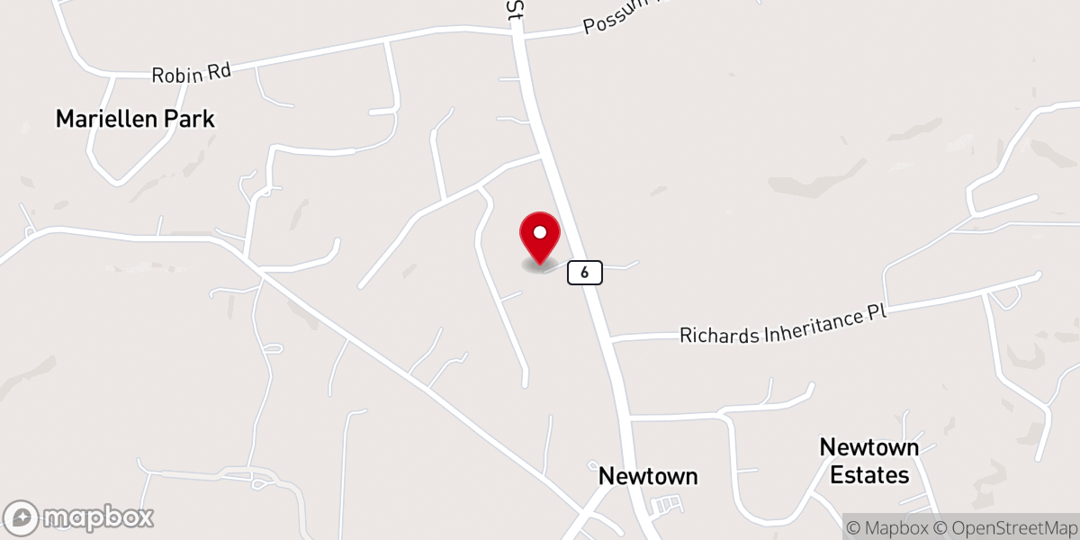Map showing location of St Matthews United Methodist