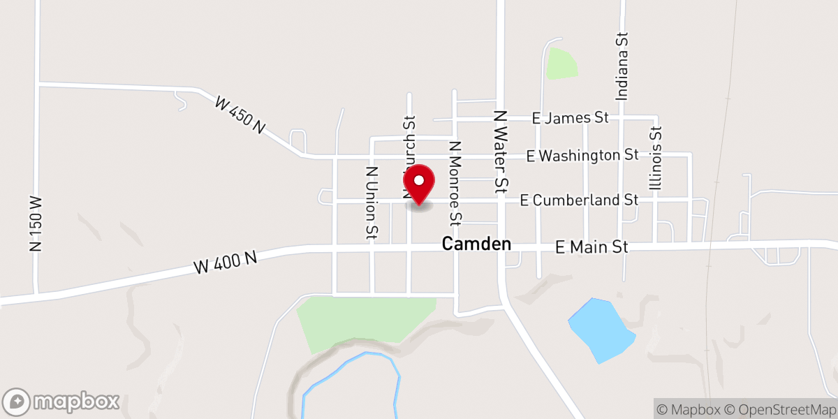 Map showing location of St Peter's Lutheran Church