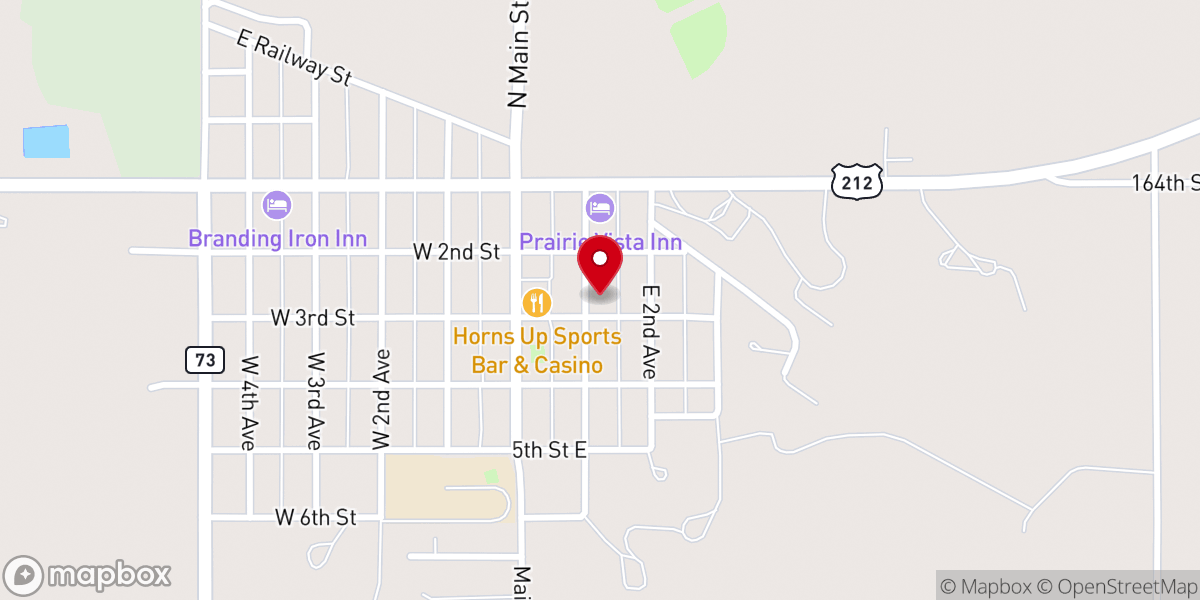 Map showing location of United Methodist Church
