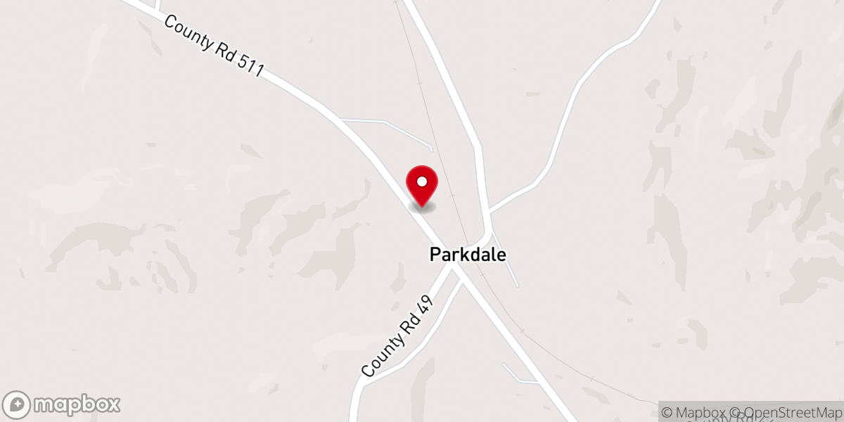 Map showing location of Parkdale Church