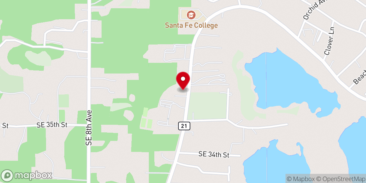 Map showing location of Christ Evangelical Lutheran