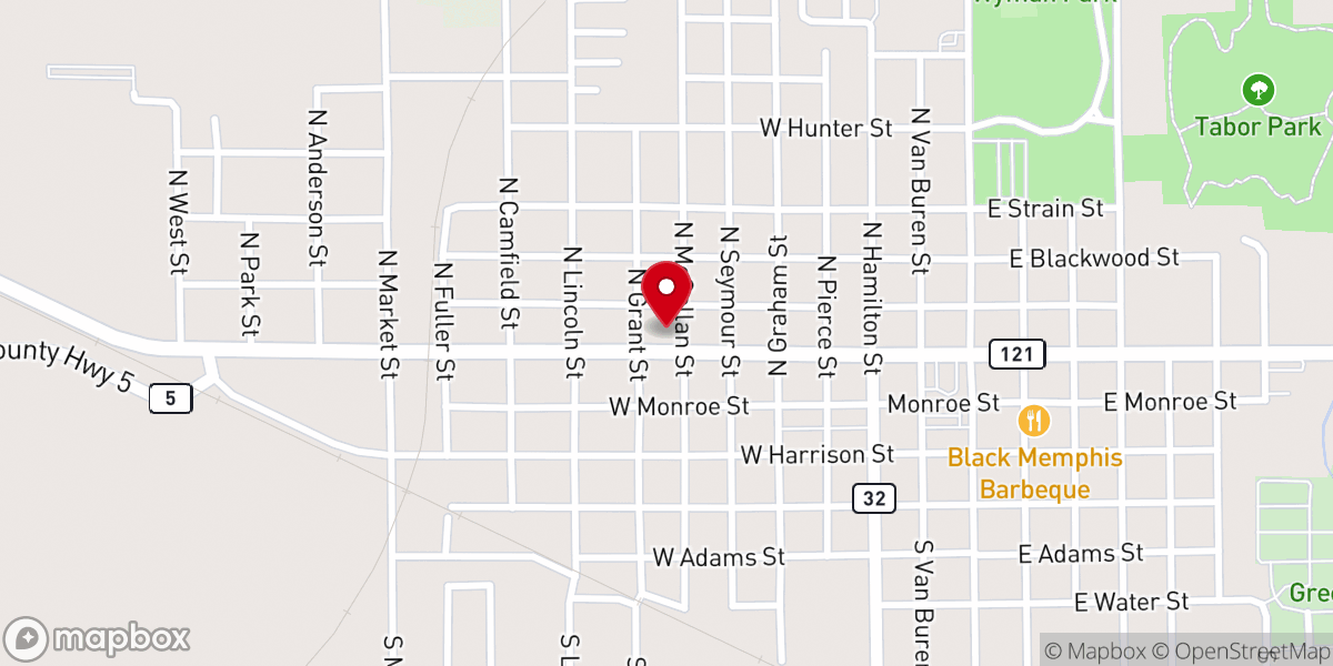 Map showing location of Saint Columcille Catholic Church