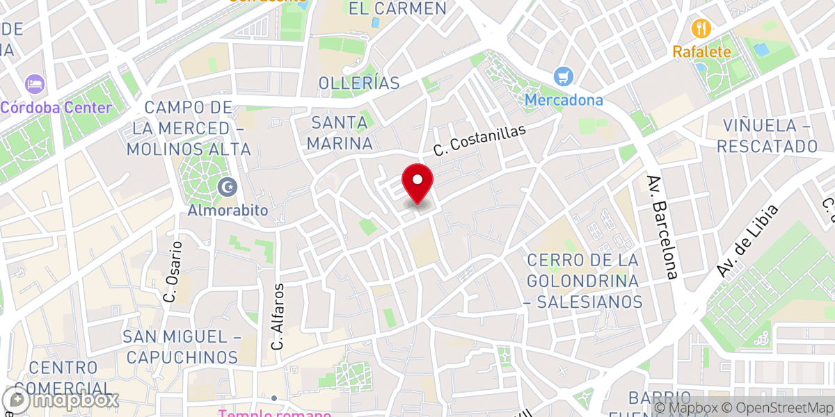 Map showing location of Comunidad de Padres Dominicos
