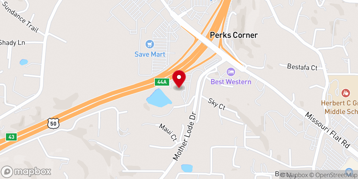 Map showing location of Placerville Seventh-day Adventist Church