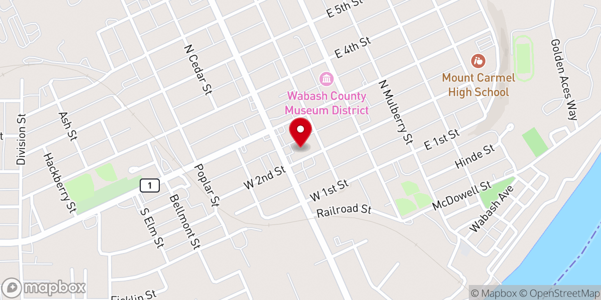 Map showing location of Pentecostal Assembly of God Church