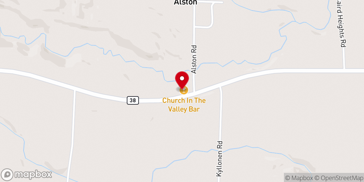 Map showing location of CHURCH IN THE VALLEY BAR