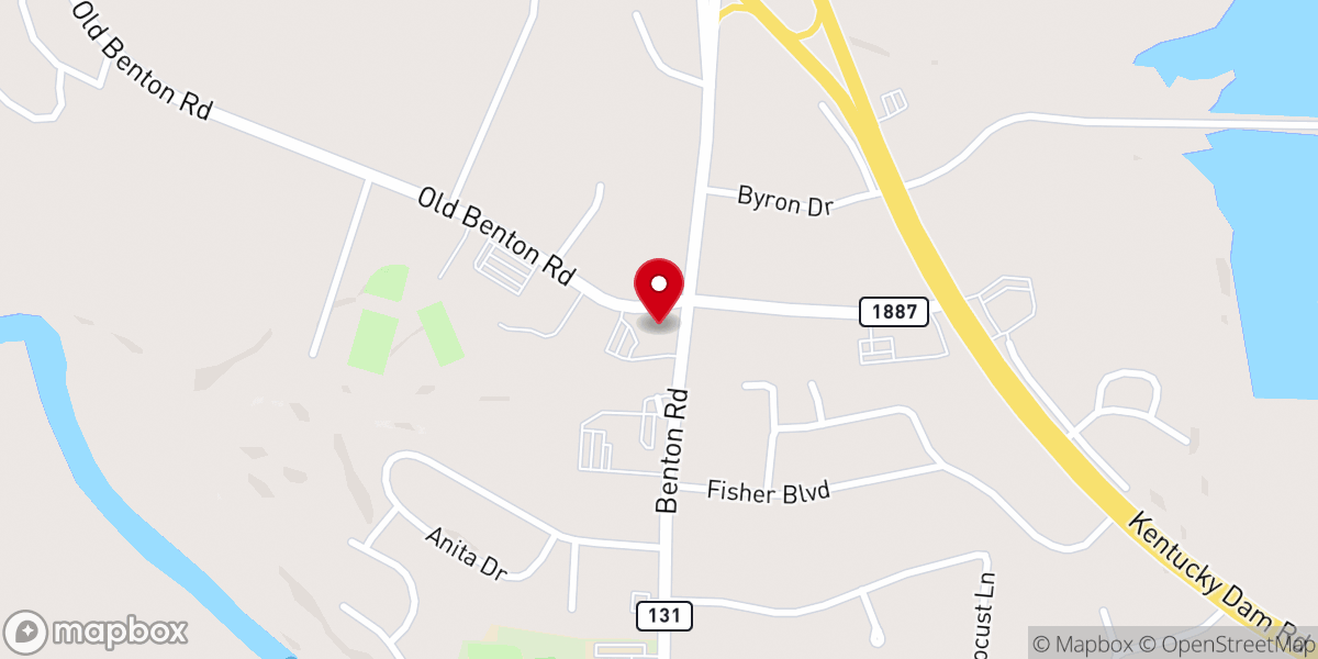 Map showing location of Reidland United Methodiist Church