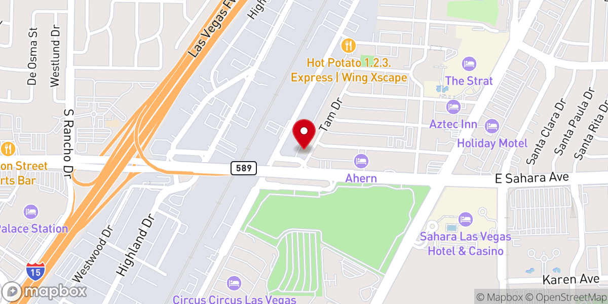 Map showing location of Casa de Luz