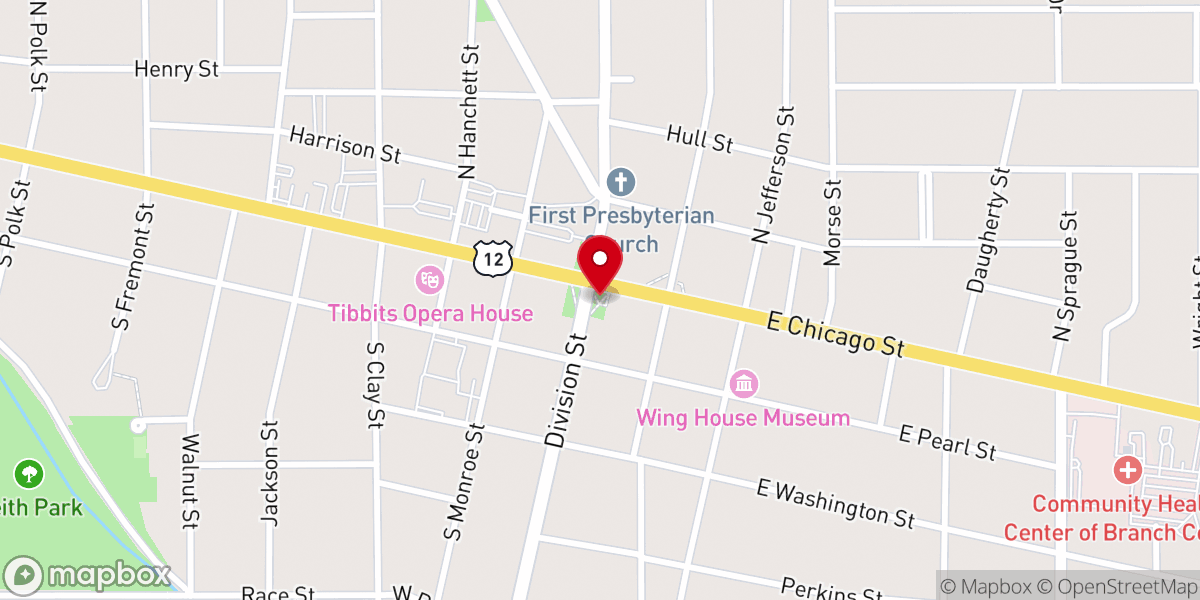 Map showing location of Arbor Sam