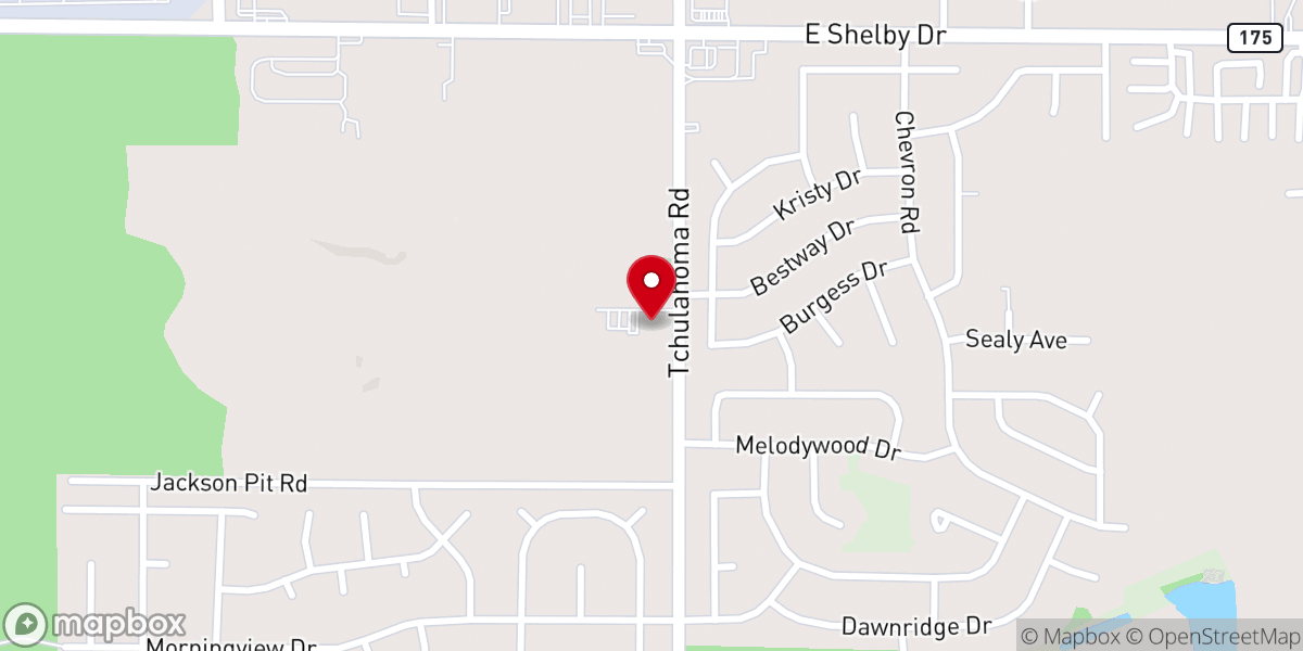 Map showing location of Easthaven Church of Christ