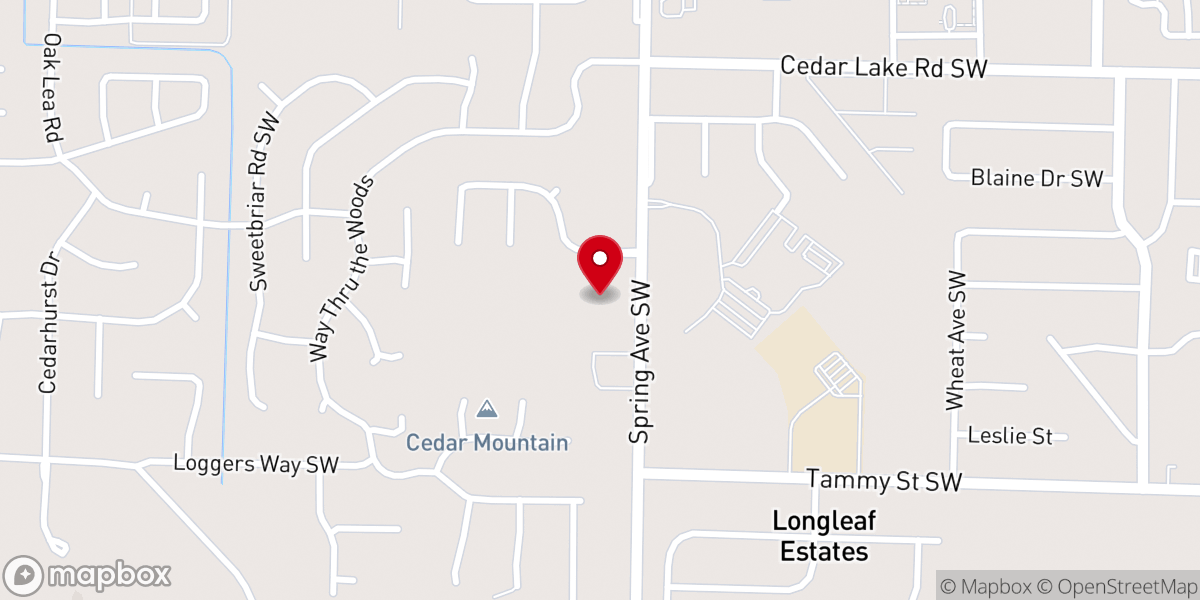 Map showing location of Cornerstone Baptist Church & Christian School
