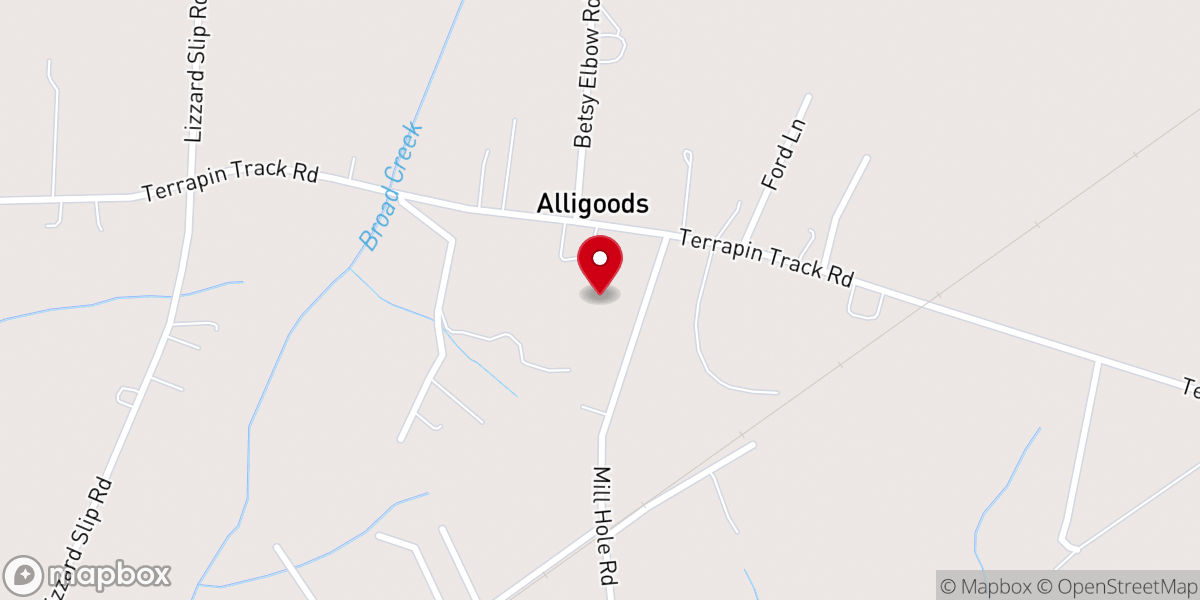 Map showing location of One God Ministries