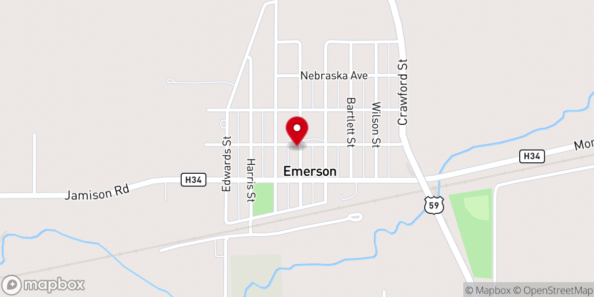 Map showing location of City Hall