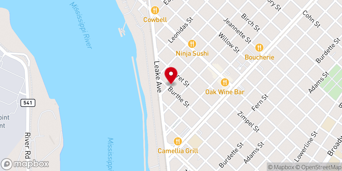 Map showing location of Blessed Sacrament/St Joan of Arc Church
