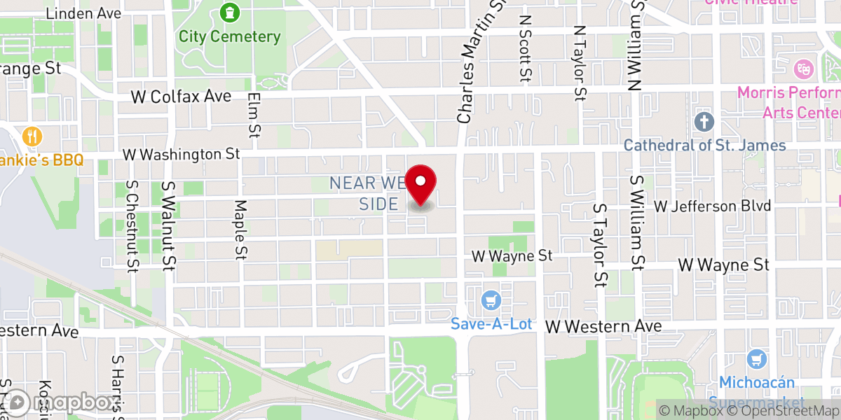 Map showing location of National Society of the Daughters of the American Revolution