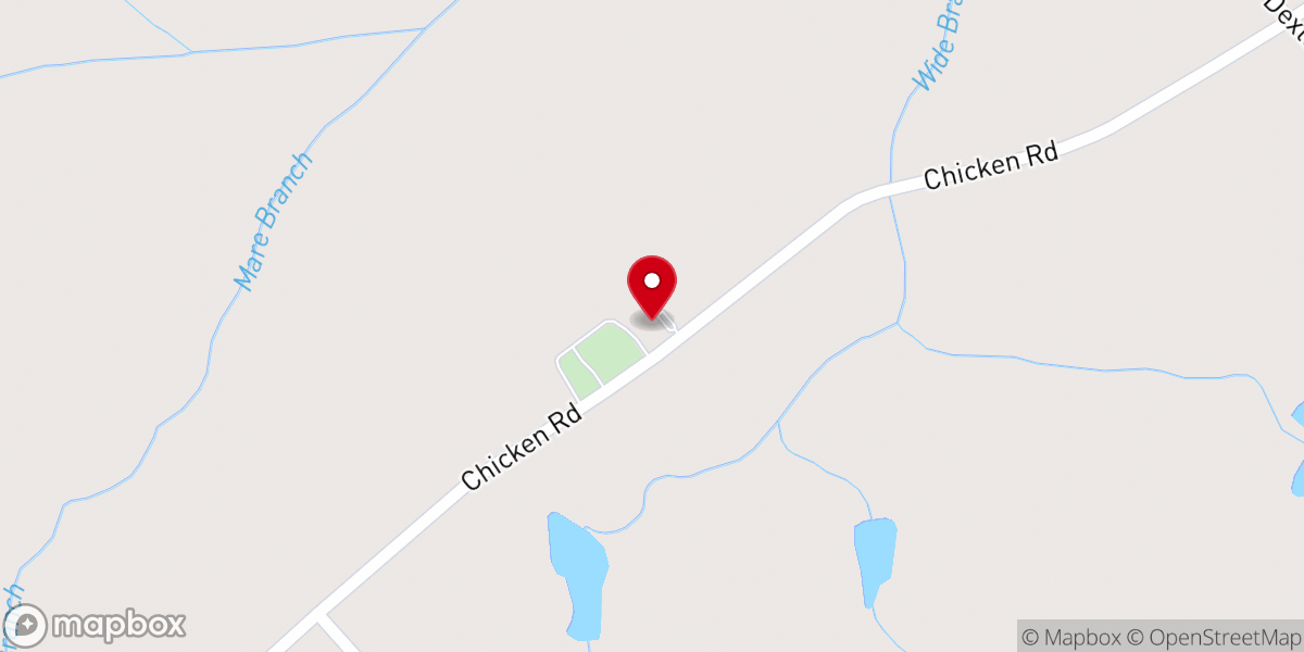 Map showing location of Buckhorn United Methodist Church
