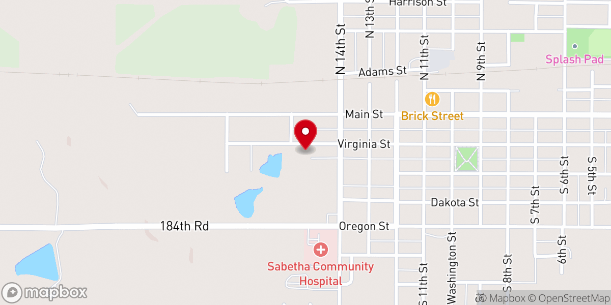Map showing location of Apostolic Christian Church