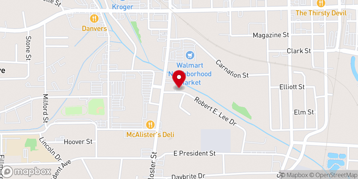 Map showing location of Covenant Faith Outreach