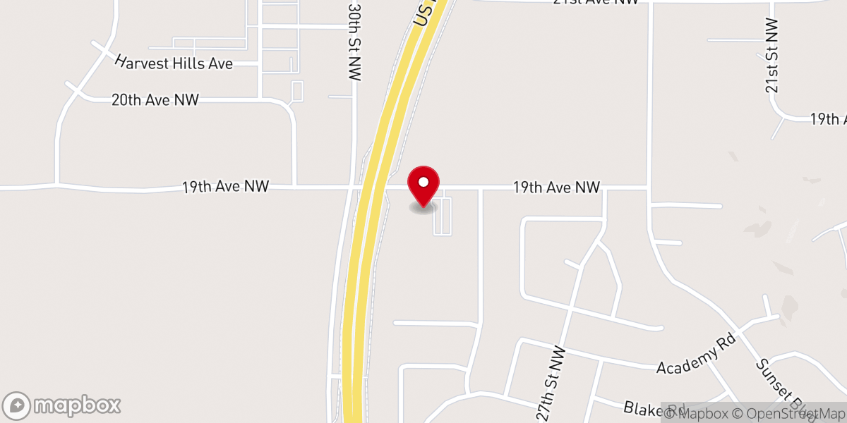 Map showing location of Apostolic Faith Church