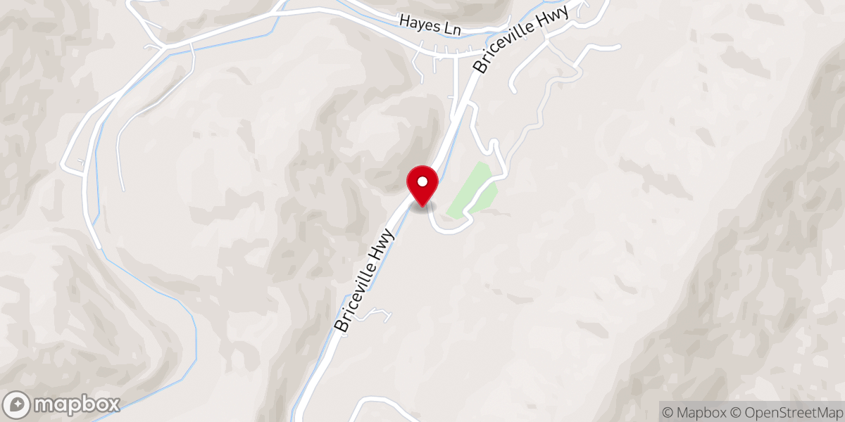 Map showing location of Laurel Branch Missionary Baptist Church