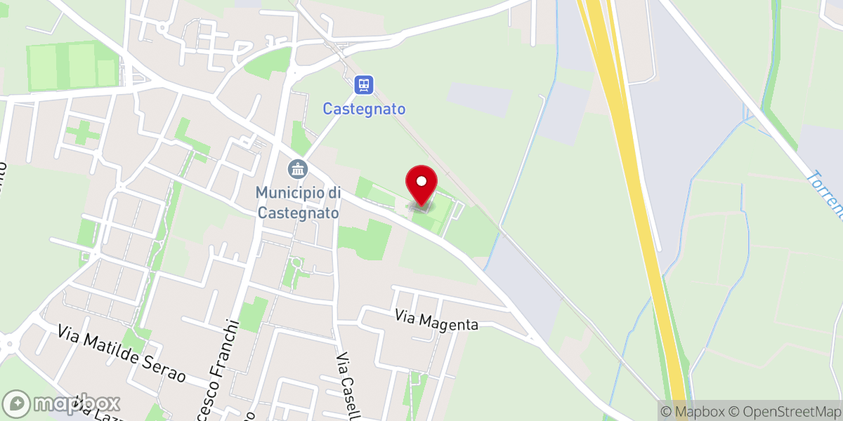 Map showing location of Oratorio "S. Filippo Neri" Castegnato