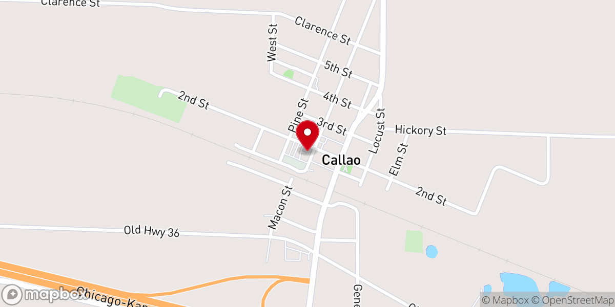 Map showing location of Cowboy Church