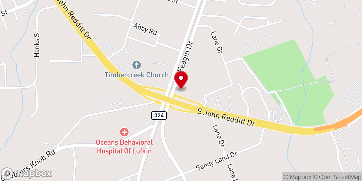 Map showing location of Harmony Hill Life Outreach Center