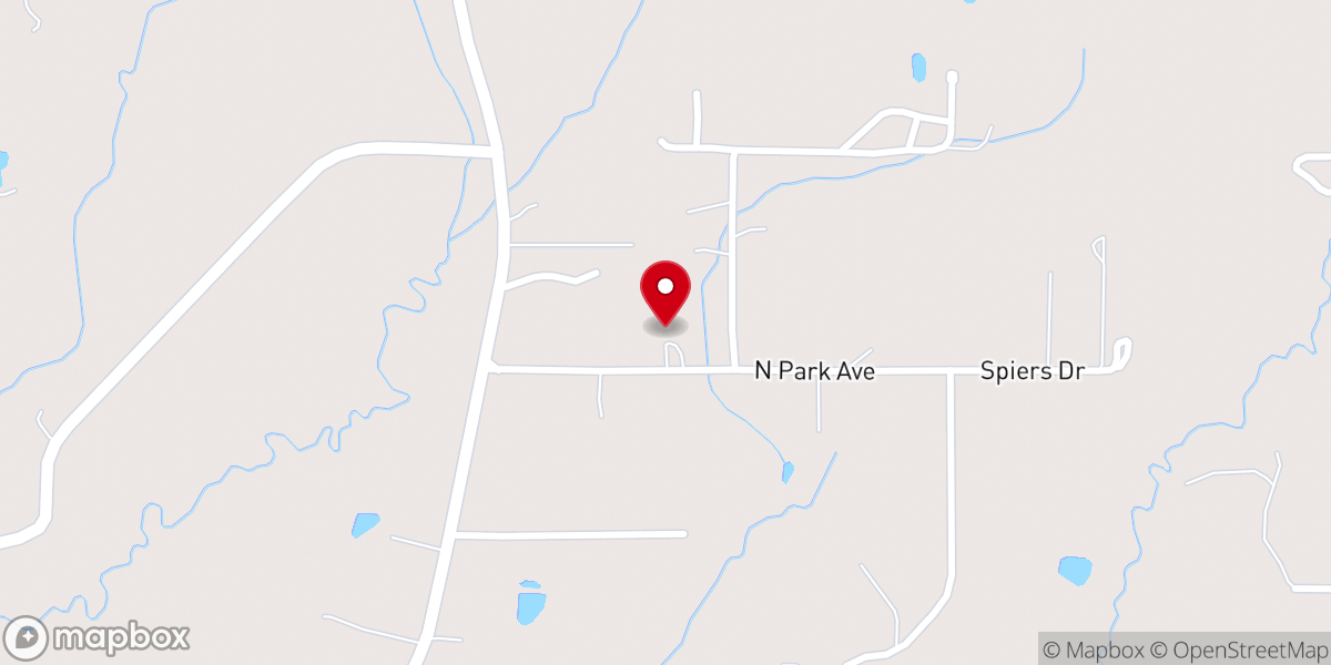Map showing location of Unified M.B. Church