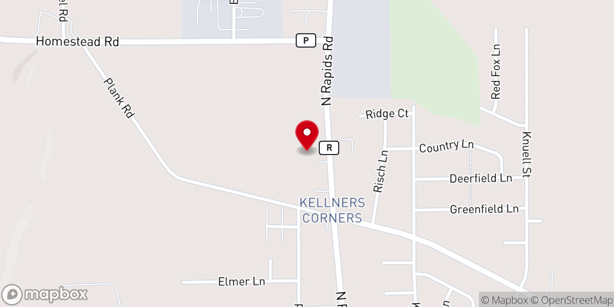 Map showing location of Grace Lutheran Church