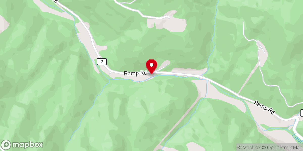 Map showing location of Laurel Branch Church