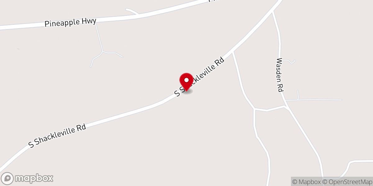 Map showing location of Buckaloo Church