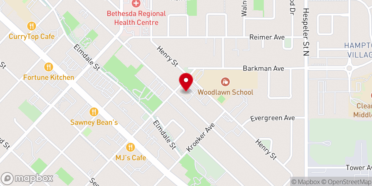 Map showing location of Christian Fellowship Church